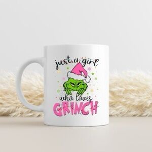 Just A Girl Who Loves Grinch Ceramic Coffee Mug